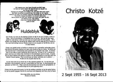 KOTZÉ-Christo-1955-2013-M