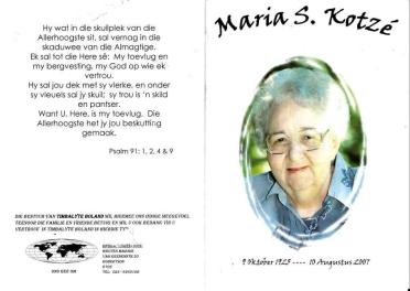 KOTZÉ-Maria-Susanna-1925-2007-F