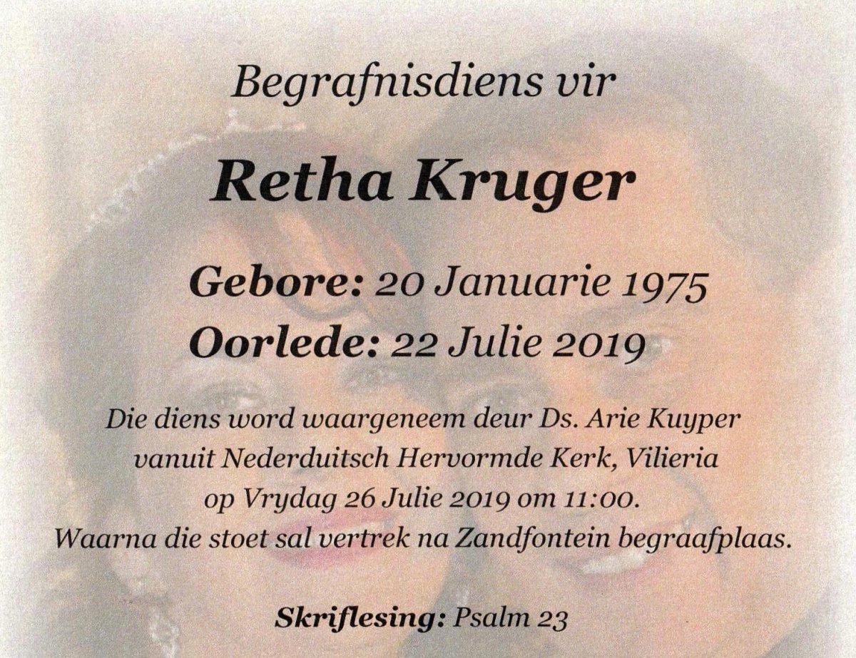 KRUGER-Retha-1975-2019-F-96