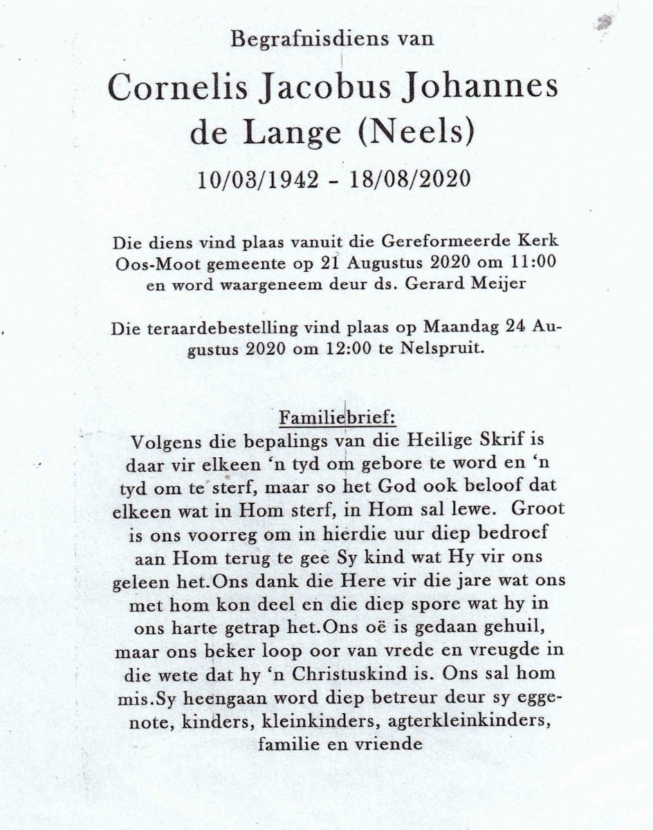 LANGE-DE-Cornelis-Jacobus-Johannes-Nn-Neels-1942-2020-M-101