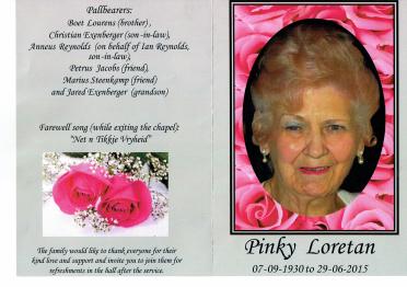 LORETAN-Phillipina-Magrietha-Dolphina-Nn-Pinky-1930-2015-F