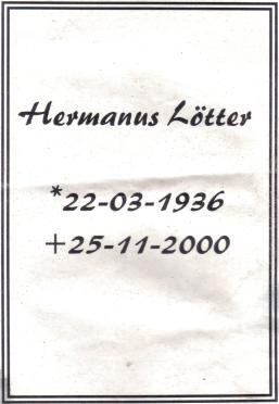 LÖTTER-Hermanus-1936-2000-M