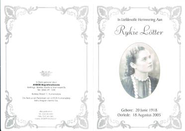 LÖTTER-Rykie-Lovina-Catherina-1918-2005-F