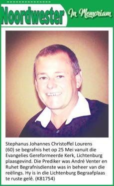 LOURENS-Stephanus-Johannes-Christoffel-1962-2022-M