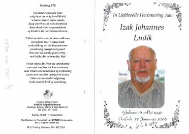 LUDIK-Izak-Johannes-1942-2006-M