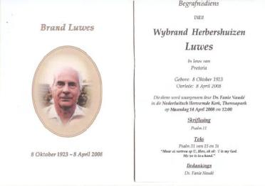 LUWES-Wybrand-Herbershuizen-Nn-Brand-1923-2008-M