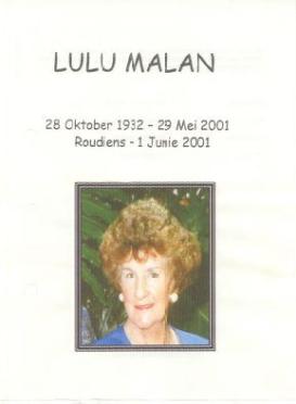 MALAN-Lulu-1932-2001-F