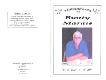 MARAIS-Bunty-1922-2007-M