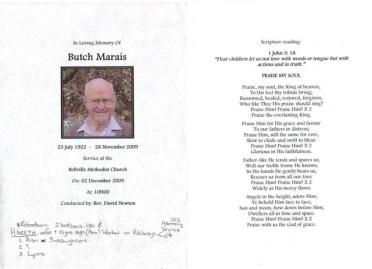 MARAIS-Butch-1922-2009-M