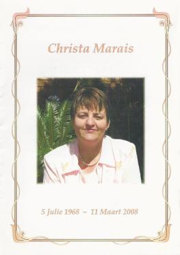 MARAIS-Christa-1968-2008-F