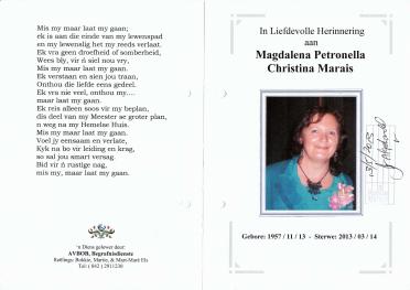 MARAIS-Magdalena-Petronella-Christina-1957-2013-F