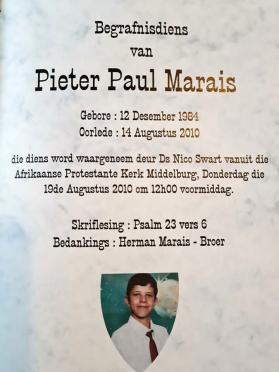 MARAIS-Pieter-Paul-Nn-Pieter-1984-2010-M