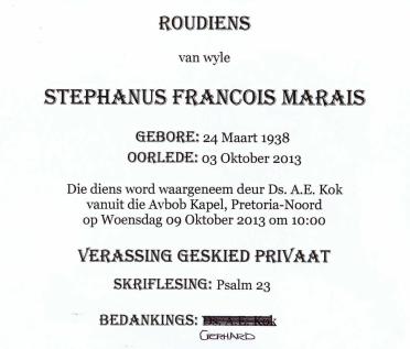 MARAIS-Stephanus-Francois-Nn-Buks-1938-2013-M_3