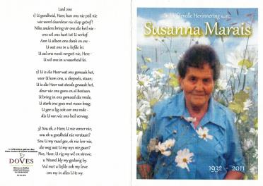 MARAIS-Susanna-Johanna-Nn-Susanna-1932-2011-F