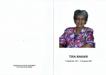 MARAIS-Tina-1921-2007-F