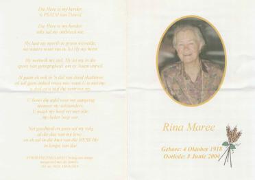 MAREE-Catharina-Sophia-Maria-Nn-Rina-1918-2004-F