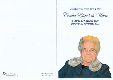 MARX-Cecilia-Elizabeth-1927-2011-F