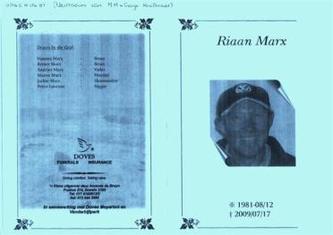 MARX-Riaan-1981-2009-M