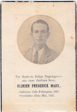 MARX-Rijnier-Frederick-1890-1921-M