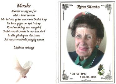 MENTZ-Reinetta-Fredrika-Marthina-Nn-Rina-1932-2016-F