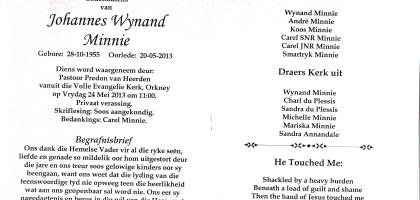 MINNIE-Johannes-Wynand-1955-2013-M