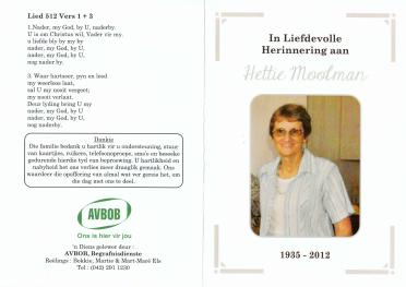 MOOLMAN-Hester-Catherina-Nn-Hettie-1935-2012-F