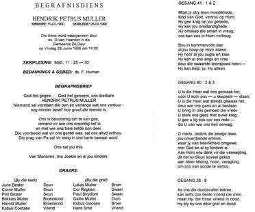 MULLER-Hendrik-Petrus-Nn-Hennie-1950-1996-M