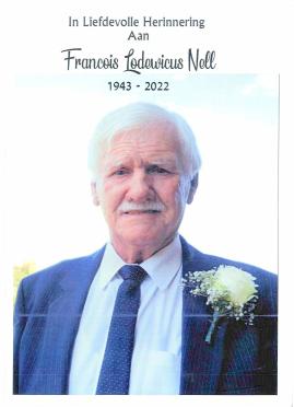 NELL-Francois-Lodewicus-Nn-Frans-1943-2022-M