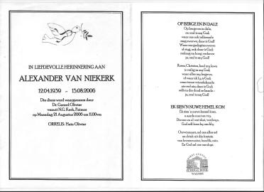 NIEKERK-VAN-Alexander-1939-2006-M