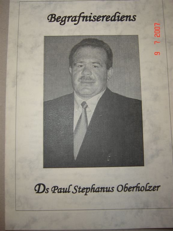 OBERHOLZER-Paul-Stephanus-1964-2004-Ds-M_1