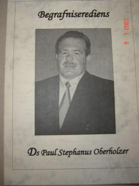 OBERHOLZER-Paul-Stephanus-1964-2004-Ds-M