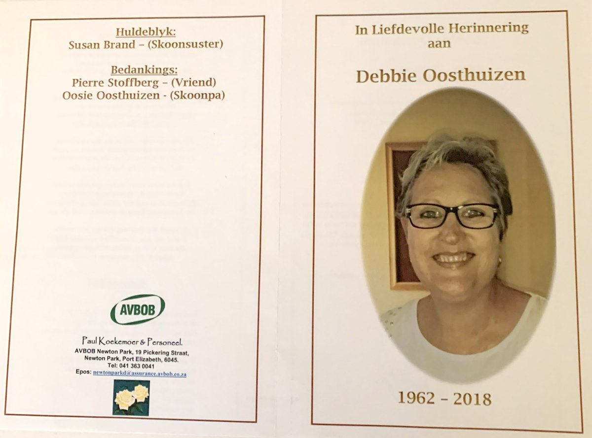 OOSTHUIZEN-Debbie-1962-2018-F_1