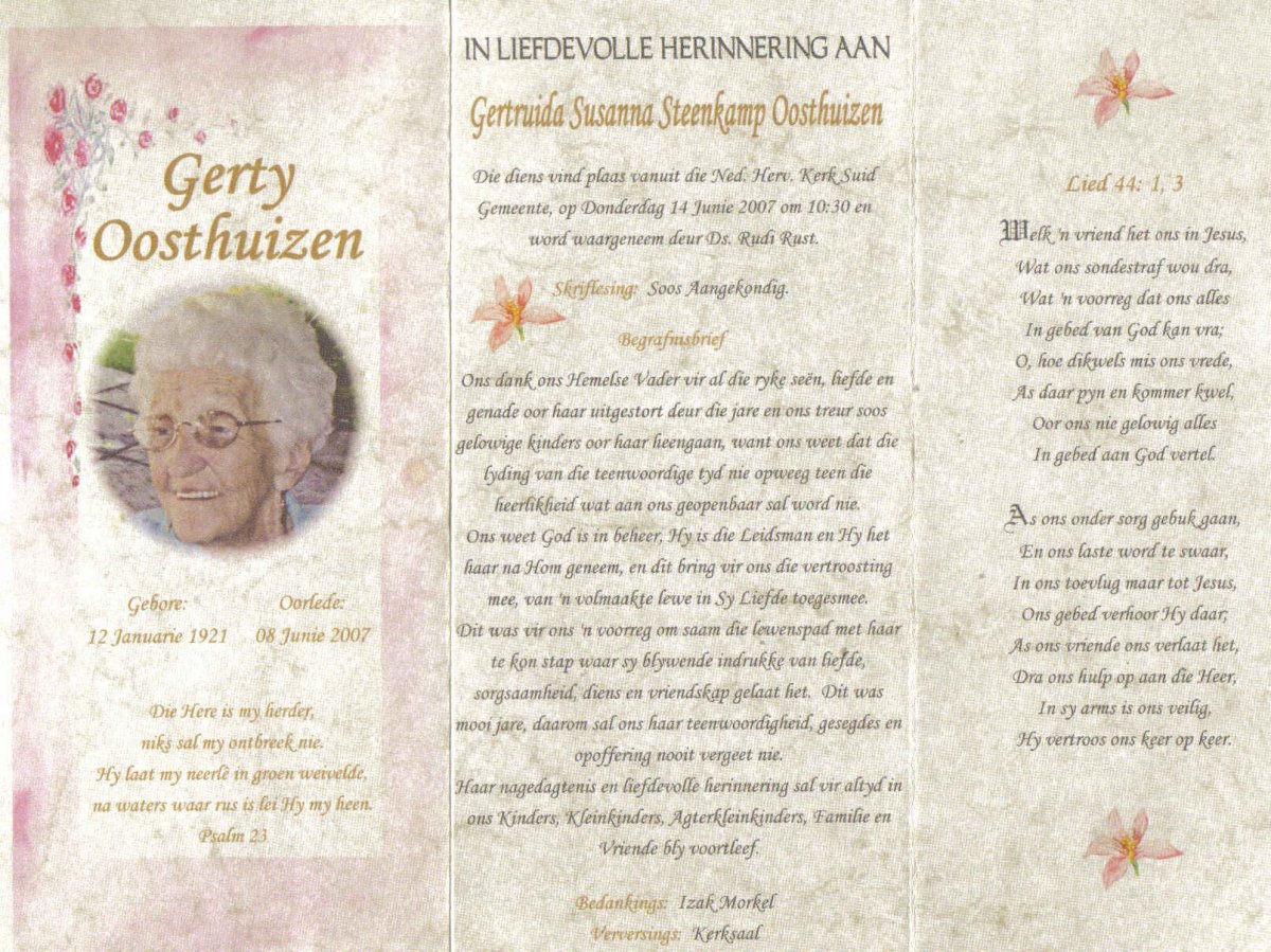 OOSTHUIZEN-Gertruida-Susanna-Steenkamp-Nn-Gerty-1921-2007-F_1