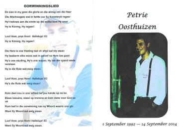 OOSTHUIZEN-Petrus-Stephanus-Nn-Petrié-1992-2014-M