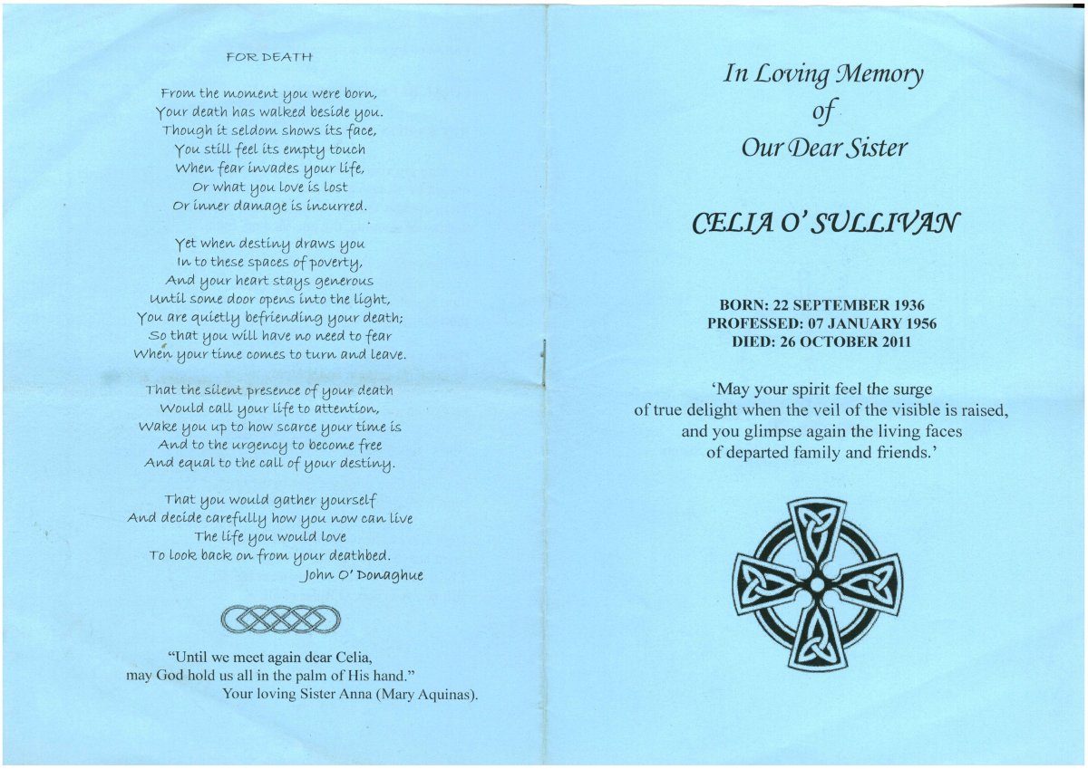 oSULLIVAN-Celia-1936-2011-Sister-F_1