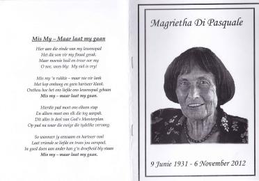 PASQUALE-DI-Magrietha-Nn-Magriet-1931-2012-F