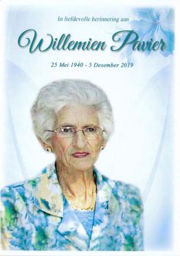 PAVIER-Wilhelmina-Elizabeth-Nn-Willemien-1940-2019-F-01