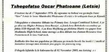 PHATSOANE-Tshegofatso-Oscar-Nn-Letsie-1976-2005-F