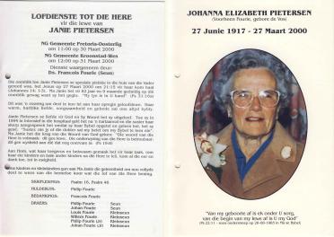 PIETERSEN-Johanna-Elizabeth-née-DeVos-X-Fourie-1917-2000-F