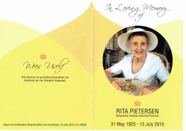 PIETERSEN-Margaretha-Johanna-Catharina-Nn-Rita-1925-2015-F