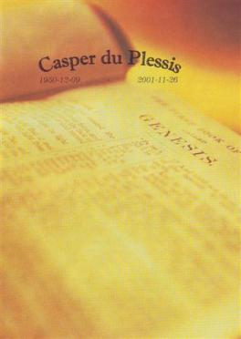 PLESSIS-DU-Casper-Hermanus-Bester-Nn-Casper-1950-2001-M