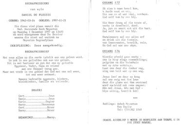 PLESSIS-DU-Daniël-1942-1997-M