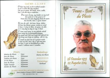 PLESSIS-DU-Frans-Johannes-Nn-Frans.OomBoet-1935-2014-M_1