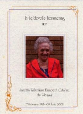 PLESSIS-DU-Janetta-Wilhelmina-Elizabeth-Catarina-Nn-Nettie-1918-2008-F_1