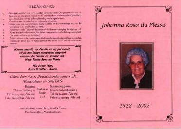 PLESSIS-DU-Johanna-Rosa-Nn-OumaRosa-nee-Heystek-1922-2002-F