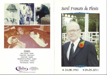 PLESSIS-DU-Sarel-Francois-1942-2011-M