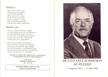 PLESSIS-DU-Stefanus-Schoeman-Nn-Faan-1921-2000-Dr-M