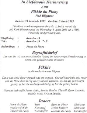 PLOOY-DU-Pikkie-nee-Blignaut-1935-2005-F