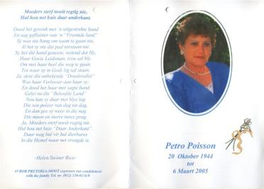 POISSON-Helena-Petronella-Nn-Petro-nee-Nortje-1944-2005-F