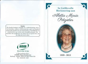 POTGIETER-Aletta-Maria-Nn-Aletta-nee-Hommes-1929-2012-F